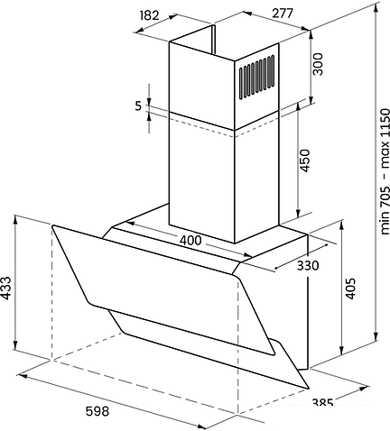 Кухонная вытяжка KUPPERSBERG F 600 C