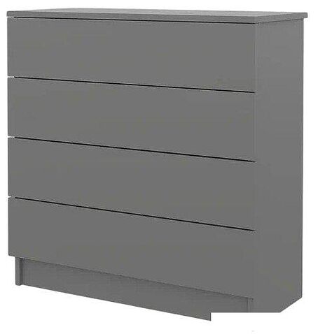 Комод Горизонт Нео 760 4 ящика (серый графит)