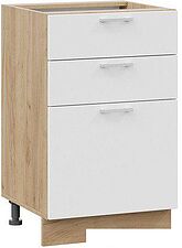 Шкаф напольный Трия Габриэлла 1Н5Я3 (дуб крафт золотой/сноу)