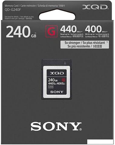 Карта памяти Sony XQD QD-G240F 240GB