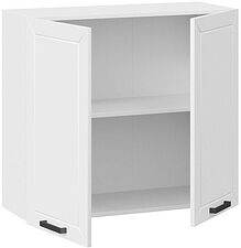 Шкаф навесной Трия Лорас 1В8 (белый/холст белый) Шкаф навесной Трия Лорас 1В8 (белый/холст белый)