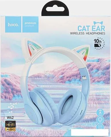 Наушники Hoco W42 (голубой)