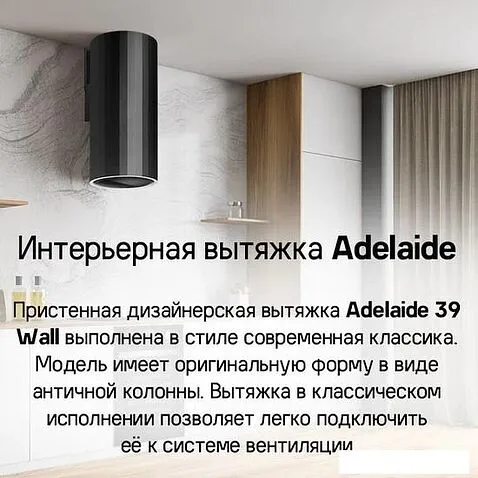 Кухонная вытяжка MAUNFELD Adelaide 39 Wall (черный)