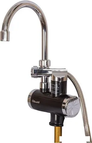 Проточный электрический водонагреватель кран+душ Olivetti OL-WH4054SS