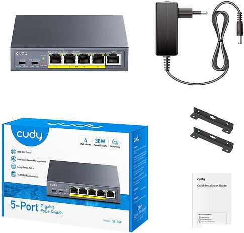 Неуправляемый коммутатор Cudy GS105P 1.0