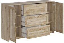 Комод Mio Tesoro Сириус 2 двери и 3 ящика 156x95 2.02.03.290.3 (дуб сонома) Комод Mio Tesoro Сириус 2 двери и 3 ящика 156x95 2.02.03.290.3 (дуб сонома)