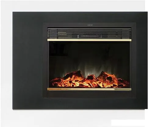 Каминокомплект Smolcom Tesla MB/JUP Moonblaze Deluxe-S BR LT (бьянко белый/черный)