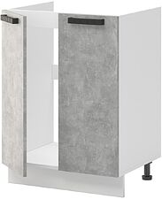 Шкаф напольный Mio Tesoro Пасадена ШНМ 600 (белый/ателье светлое)