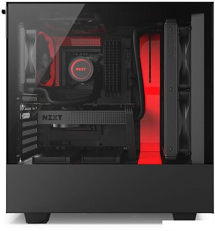 Корпус NZXT H500 (черный/красный)
