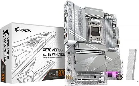 Материнская плата Gigabyte X870 Aorus Elite WiFi7 Ice