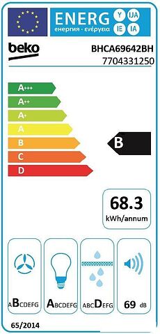 Кухонная вытяжка BEKO BHCA69642BH