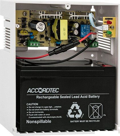 Источник бесперебойного питания AccordTec ББП-60 исп. 1 (пластик белый)