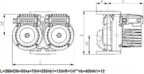 Циркуляционный насос IMP Pumps GHNDbasic II 50-190F