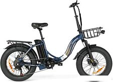 Электровелосипед SameBike City Master Fat (синий)