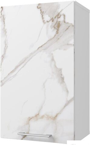 Шкаф напольный Горизонт Оптима 45 (мрамор милк)