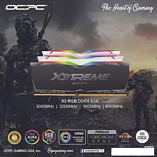Оперативная память OCPC X3 RGB Black 2x32ГБ DDR4 3200 МГц MMX3A2K64GD432C16 Оперативная память OCPC X3 RGB Black 2x32ГБ DDR4 3200 МГц MMX3A2K64GD432C16