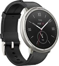 Умные часы Amazfit Active 2 Premium (серебристый, с черным кожаным ремешком) Умные часы Amazfit Active 2 Premium (серебристый, с черным кожаным ремешком)