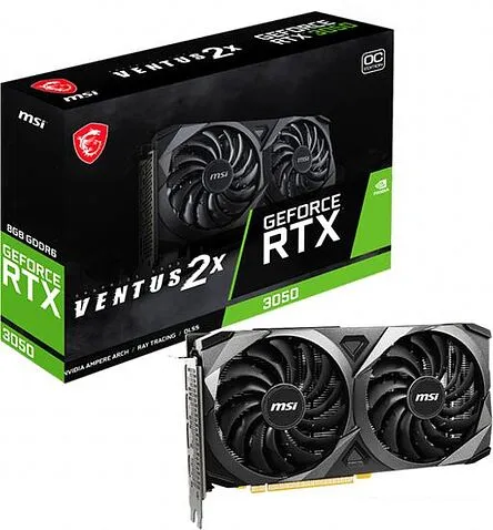 Видеокарта MSI GeForce RTX 3050 Ventus 2X 8G OC