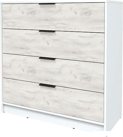 Комод Интерлиния Концепт КТ-К100 (дуб белый/белый платинум)