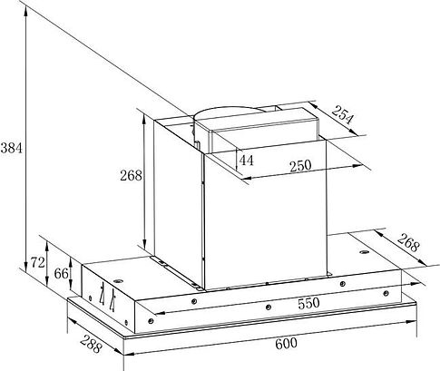 Кухонная вытяжка ZorG Nevada 1200 60 S-GC (черный)