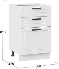 Шкаф напольный Трия Лорас 1Н5Я3 (белый/холст белый) Шкаф напольный Трия Лорас 1Н5Я3 (белый/холст белый)