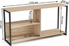 Тумба Mio Tesoro Codi Loft (дуб сонома/черный)