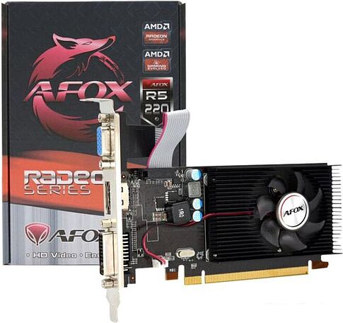 Видеокарта AFOX Radeon R5 220 2GB GDDR3 AFR5220-2048D3L5