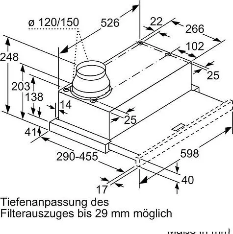 Кухонная вытяжка Bosch Serie 4 DFL064A52