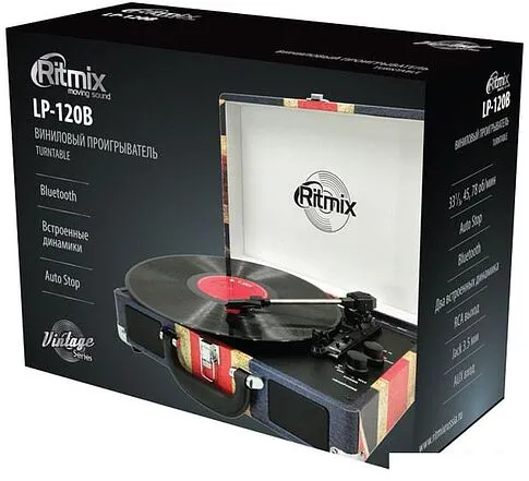 Виниловый проигрыватель Ritmix LP-120B UK