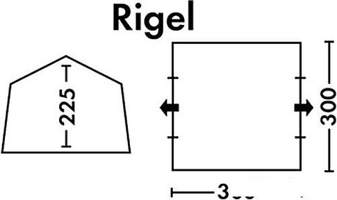 Тент-шатер FHM Rigel 000034-0004 (синий/серый)