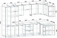 Готовая кухня Интерлиния Мила Лайт 1.68x3.2 правая (белый платинум/бетон портленд/белый гранит) Готовая кухня Интерлиния Мила Лайт 1.68x3.2 правая (белый платинум/бетон портленд/белый гранит)