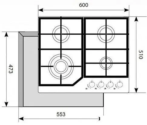 Варочная панель Akpo PGA 604 HGC-T WH