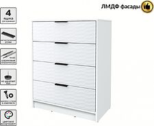 Комод Интерлиния Концепт Зодиак КТ-К80 (белый платинум/белый)