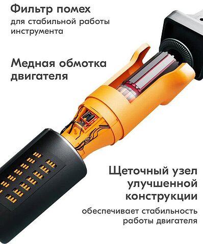 Угловая шлифмашина Eurolux УШМ-125/1500E-EU 900/72/12/30