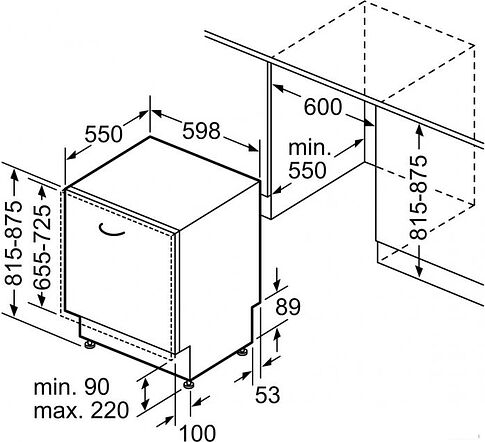 Встраиваемая посудомоечная машина Bosch SMV4HTX28E