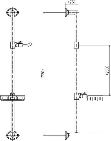 Душевая штанга Fashun A8006