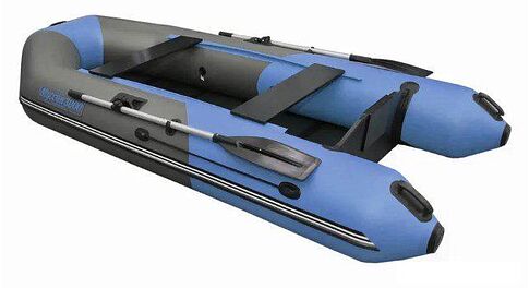 Моторно-гребная лодка Муссон 3000 С (серый/синий)