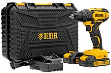 Дрель-шуруповерт Denzel CDQ-20 (с 2-мя АКБ, кейс)