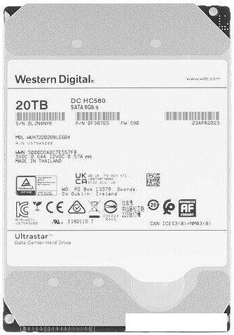 Жесткий диск WD Ultrastar DC HC560 20TB WUH722020BLE604