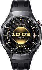Умные часы Huawei Watch GT 6 Pro 46 мм (черный, с черным силиконовым ремешком, международная версия)
