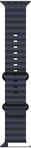 Умные часы Apple Watch Ultra 2 LTE 49 мм (титановый корпус, черный/темно-синий, ремешок из эластомера)