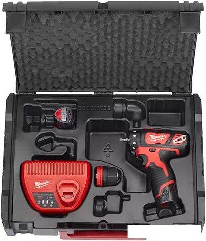 Дрель-шуруповерт Milwaukee M12 BDDXKIT-202C 4933447836 (с 2-мя АКБ, кейс)
