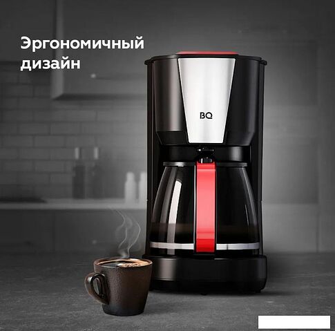 Кофеварка BQ CM1008 (красный/черный)