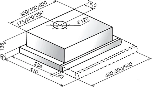 Кухонная вытяжка Elikor Интегра 60П-400-В2Л (белый/нержавеющая сталь)
