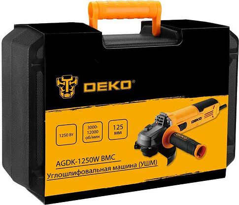 Угловая шлифмашина Deko AGDK-1250W 084-1078