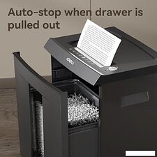 Шредер Deli ET095 (серый)