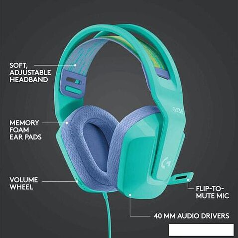Наушники Logitech G335 (мятный)