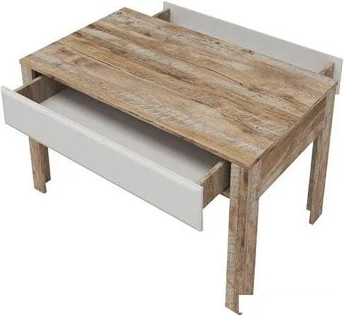 Журнальный столик КМК Мебель Роксет 0554.9 (дуб юккон/белый глянец)