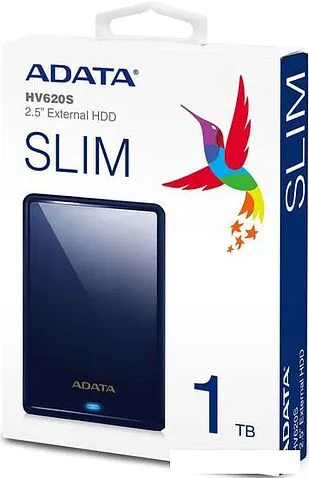 Внешний накопитель A-Data HV620S AHV620S-1TU31-CBL 1TB (синий)