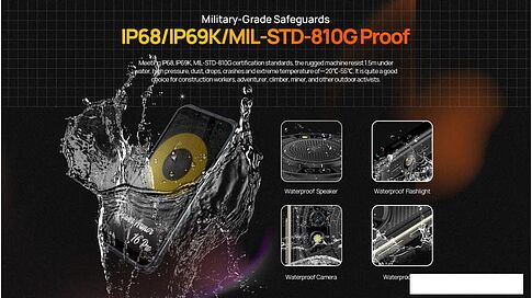Смартфон Ulefone Power Armor 16 Pro (оранжевый)